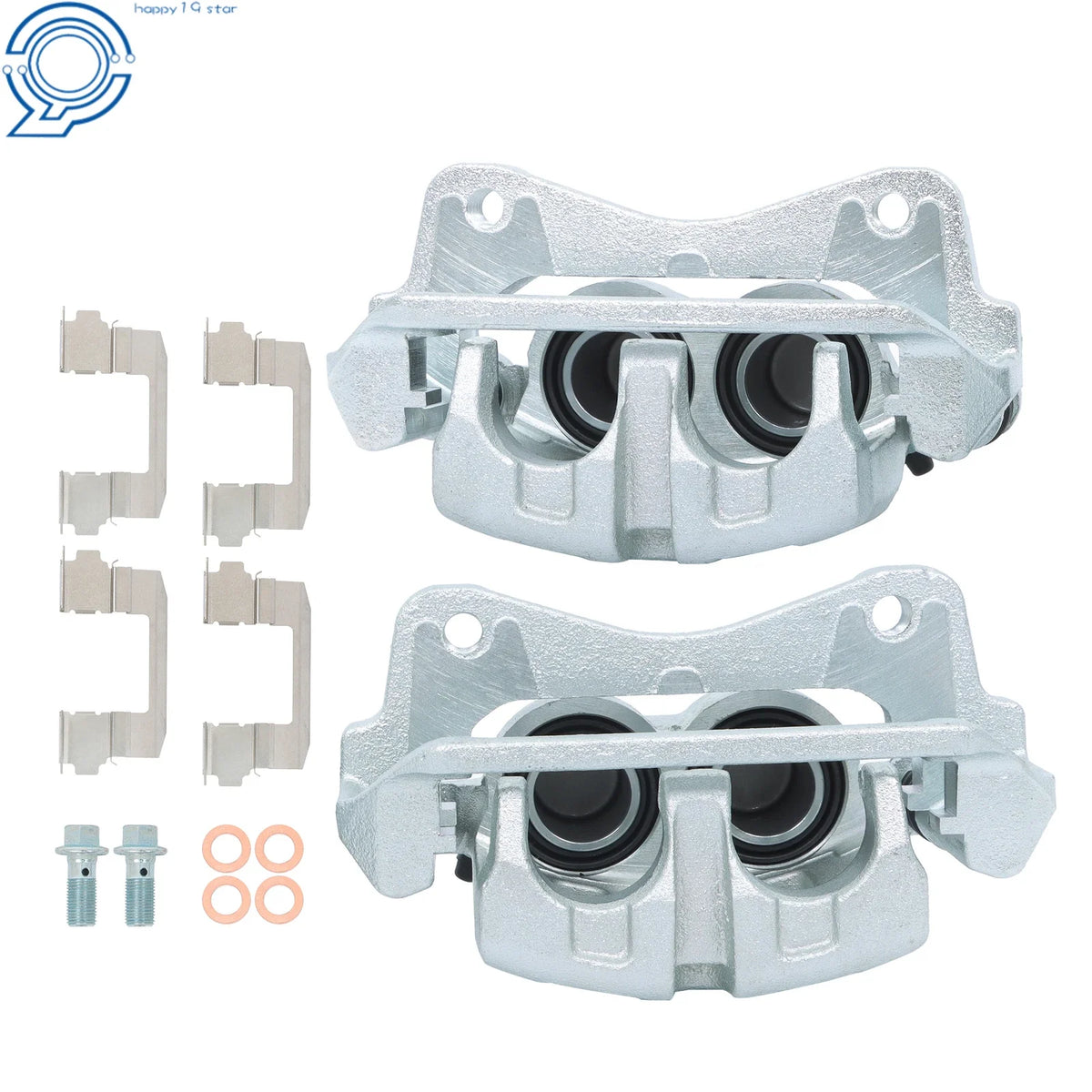 2X Front Side Brake Caliper with Bracket for Acura TL TLX Honda Ridgeline (2015–2020)