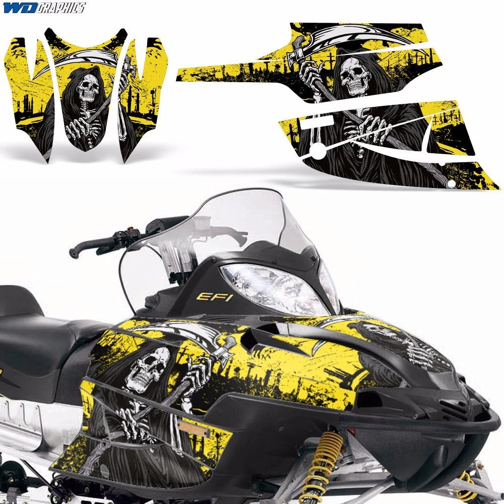 Sled Graphic Stickers Decals for Arctic Cat Firecat/Sabercat (2003–2006)