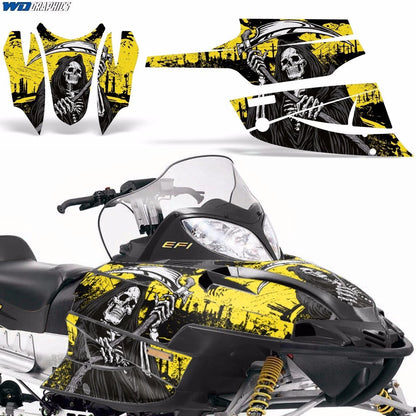 Sled Graphic Stickers Decals for Arctic Cat Firecat/Sabercat (2003–2006)