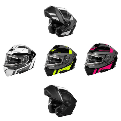 Full Face Modular Helmet for Snowmobile ATV UTV (DOT Approved)
