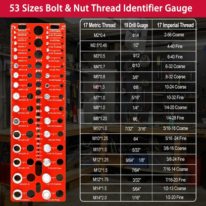 17 Inch & 17 Metric & 19 Drill Gauges Set of 3