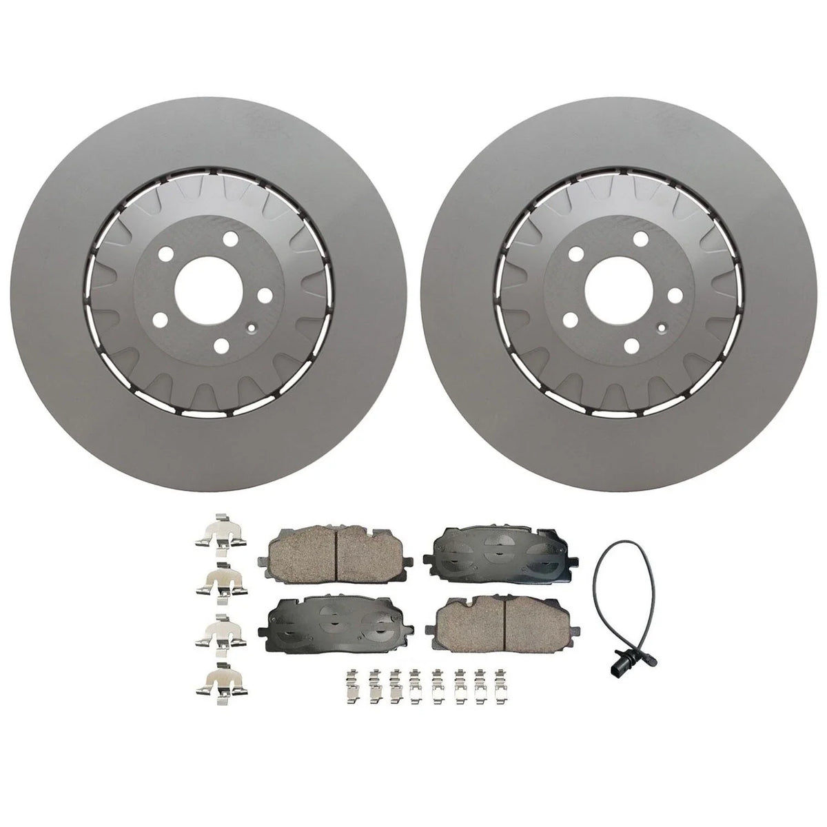 Front Brake Kit 400mm Rotors & Akebono Pads for Audi A6 A8 Quattro