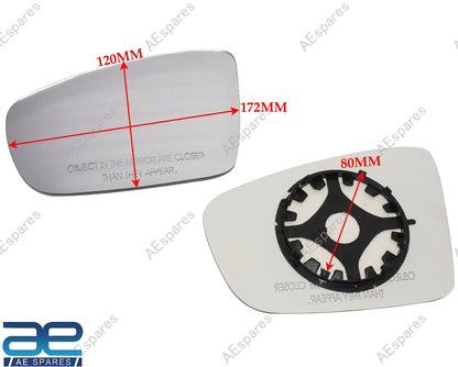 LH RH Rear View Mirror Glass Set for Ford Eco-sport (2013–2023)