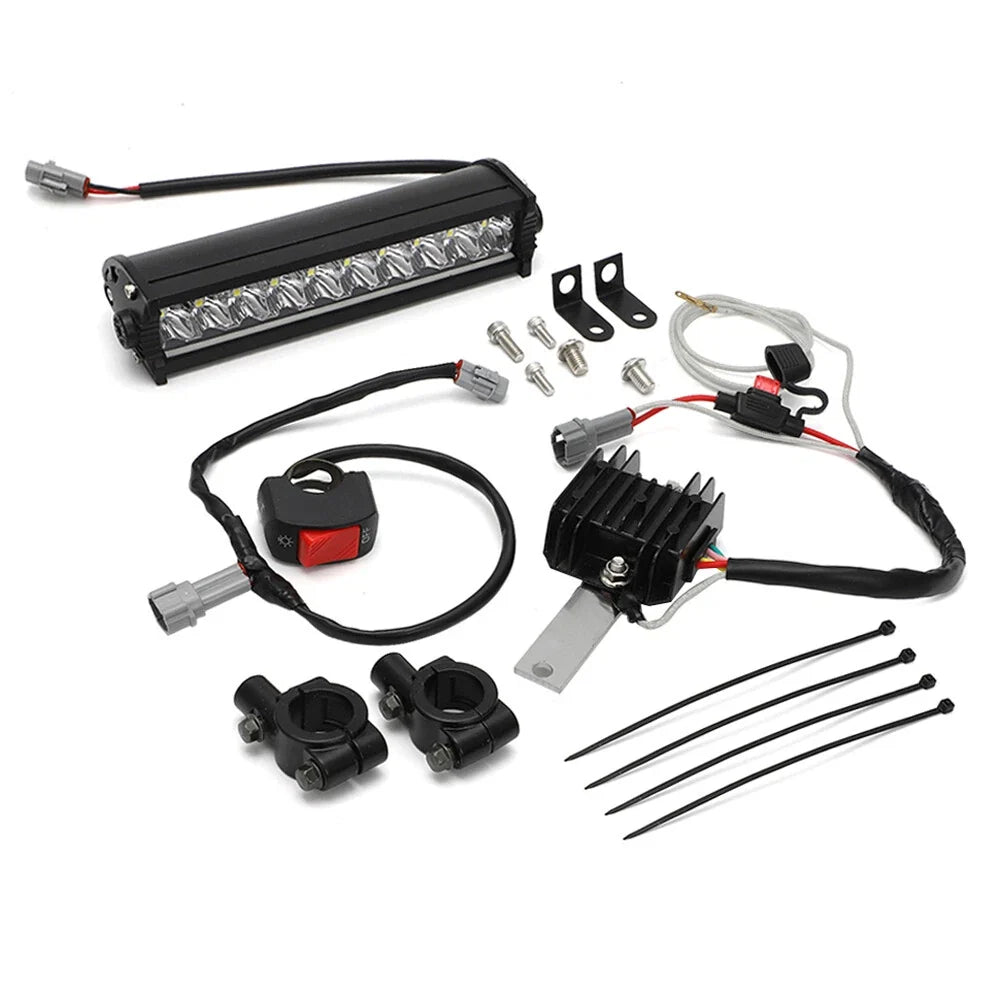 LED Light Bar Headlight Kit for Kawasaki KLX110 (2002–2009) PLUG-N-PLAY