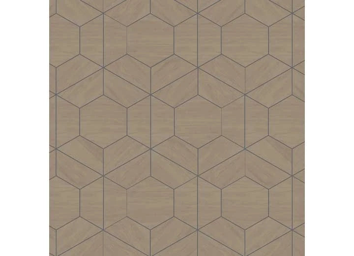 Wooden Oak Hexagon Backsplash for Genesis (18" x 24")
