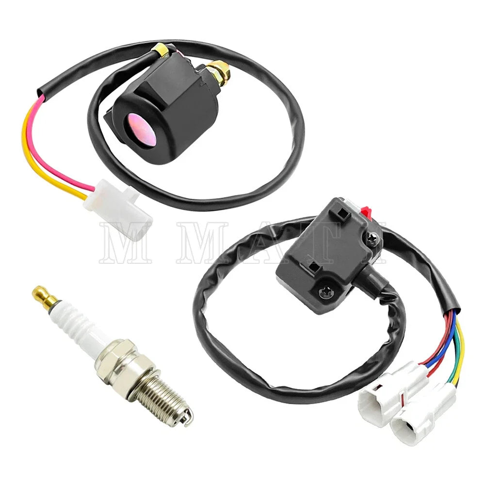 Start Stop Switch Starter Solenoid Relay Spark Kit for Yamaha Warrior 350 (2000–2004)
