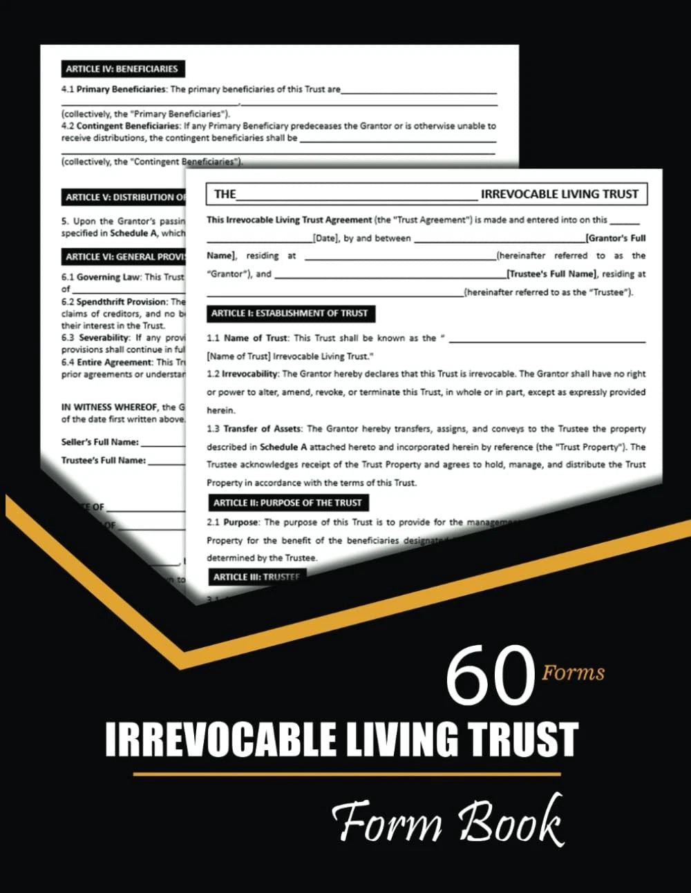 Irrevocable Living Trust Form Book for Asset Protection and Inheritance