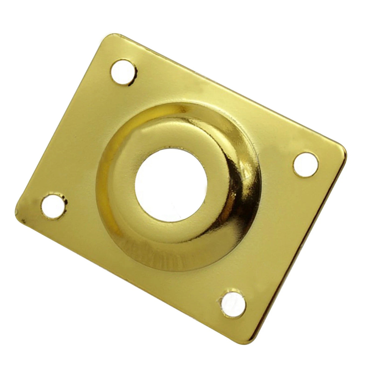 Guitar Output Metal Jack Plate Square with Screws for Electric Bass Guitar