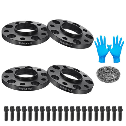 Set of 4 Wheel Spacers 15mm for BMW 750i xDrive (2010–2014)
