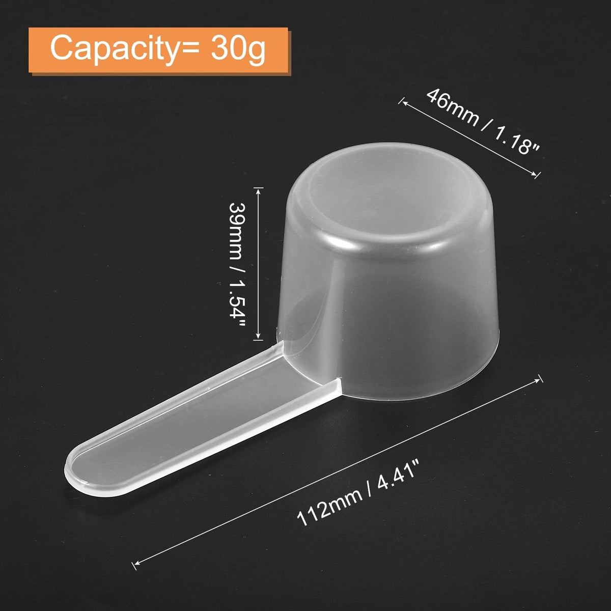 Set of 5 Plastic Measuring Spoons for Cooking and Baking