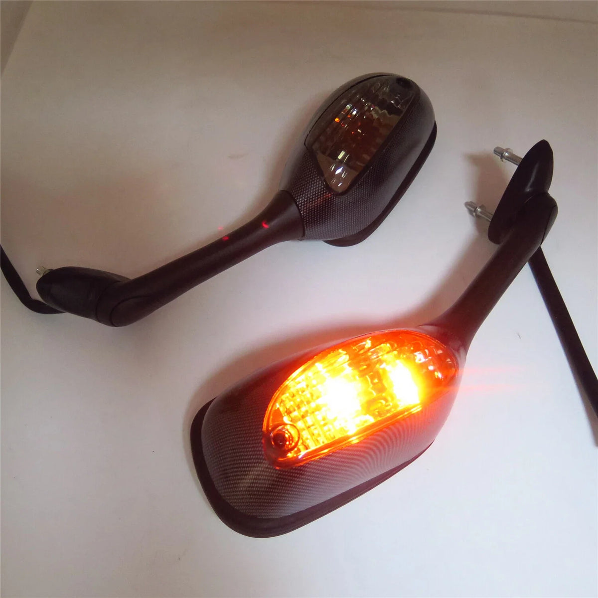 Integrated Turn Signal Side View Race Mirror for Suzuki GSXR 750 (2006–2015)