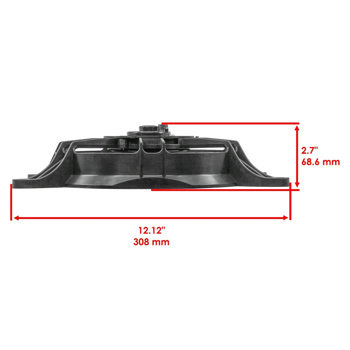 Radiator Cooling Fan Assembly for Yamaha Kodiak 700 (2016–2026) RF125 - LAR, B16-E2405-01-00, B16-E2405-00-00