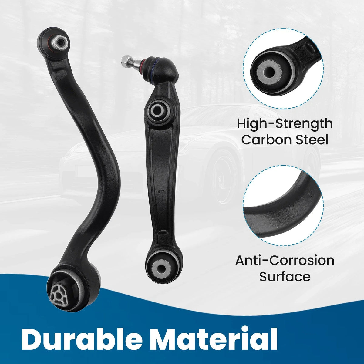 Set of 2 Lower Control Arms with Ball Joints for BMW X5 X6 (2014–2019)