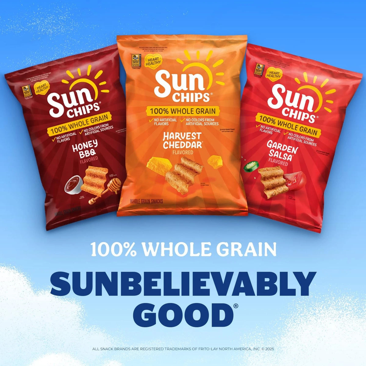 Set of 21 Whole Grain SunChips Variety Pack (1 oz)