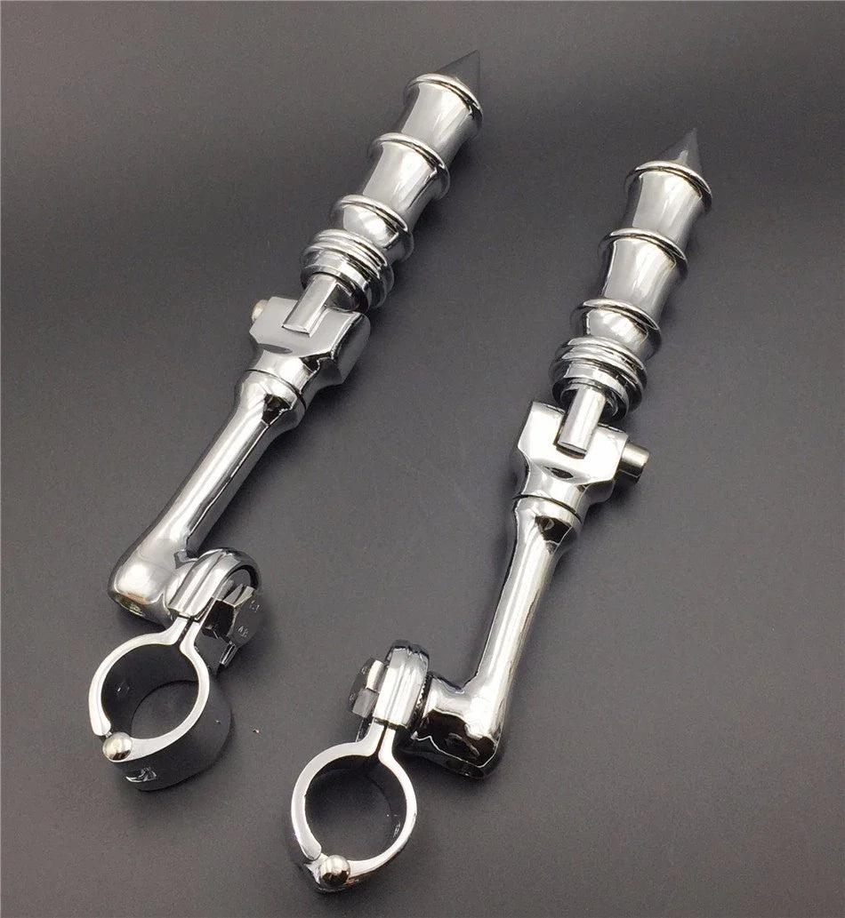 Chrome 1" LA PMK FootPeg for Honda GoldWing VTX1300 Shadow Valkyrie (2001–2010)