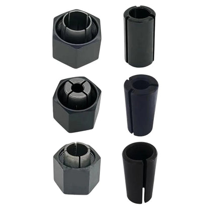 Collet Chuck and Nut Set for 1/4 inch, 1/2 inch, 12mm, 1/2-3/8 inch