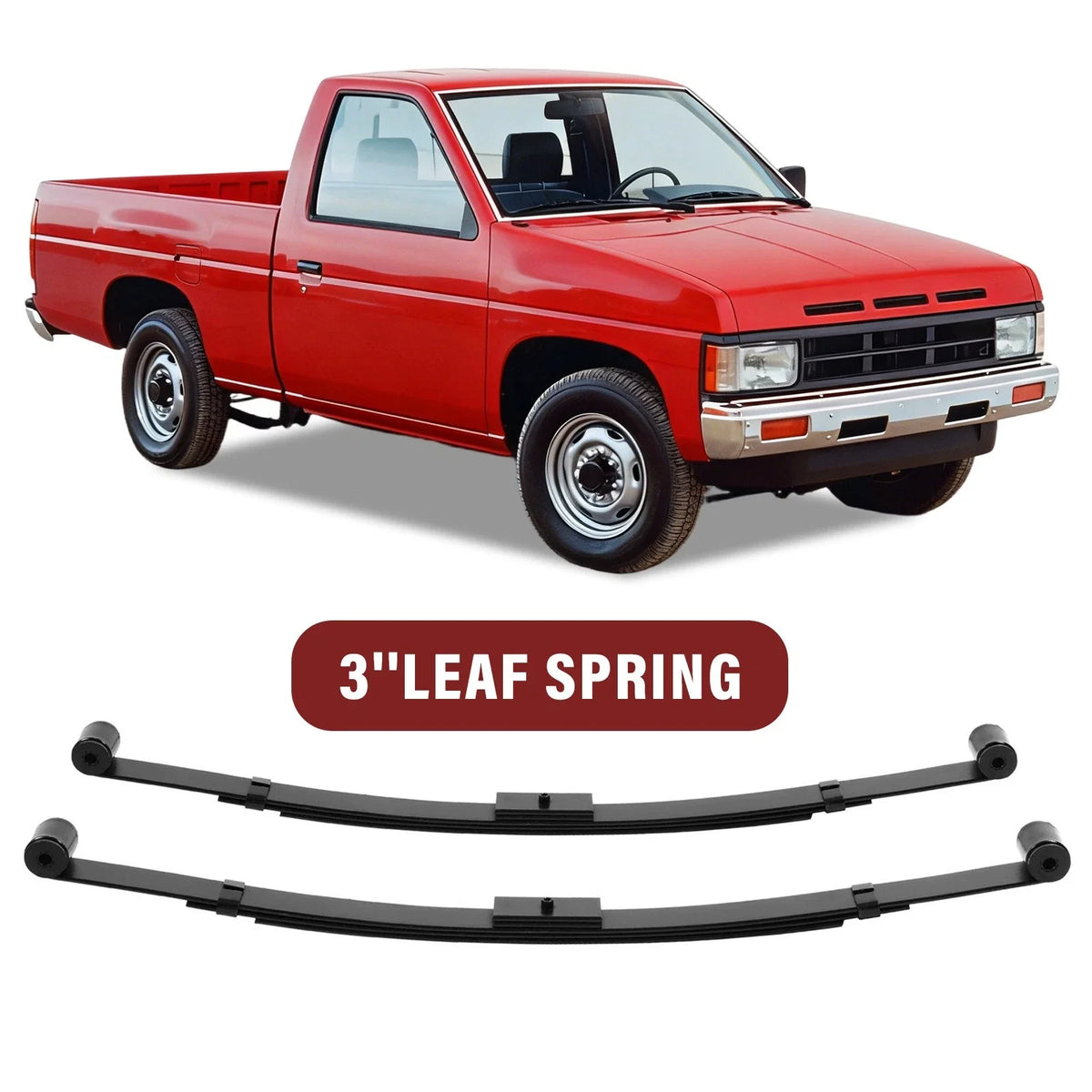 3" Lowering Leaf Spring Set w/ Bushing for Nissan 720 D21 (1983–1997)
