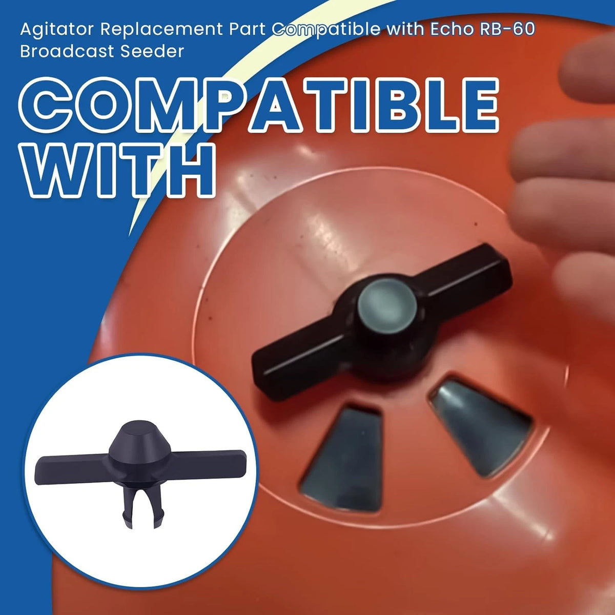 1Pcs Agitator for Echo RB-60 Broadcast Spreader Replacement Part