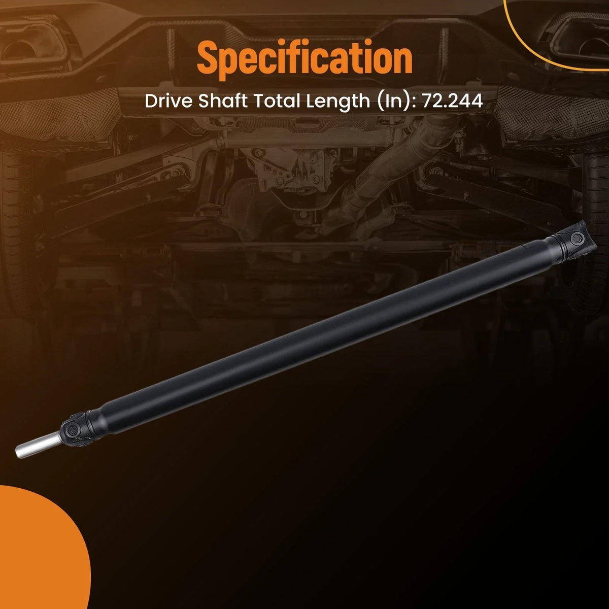 Driveshaft Prop Shaft Assembly Rear for Dodge Ram 1500 (2000–2001) 4WD 936-196