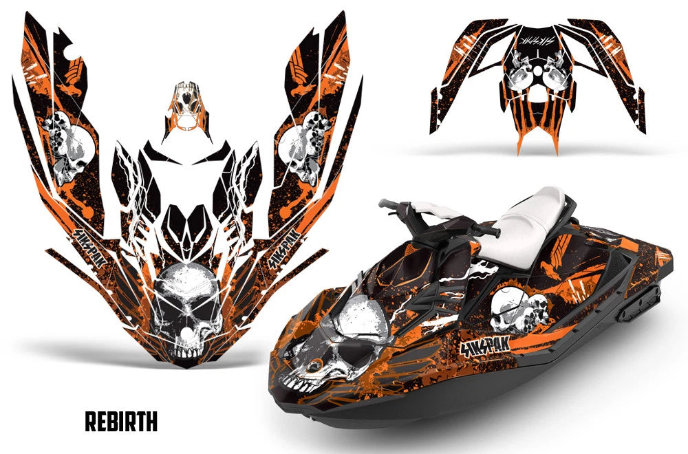 Graphic Stickers Decals for Sea-Doo Bombardier Spark 2UP (2014–2016)