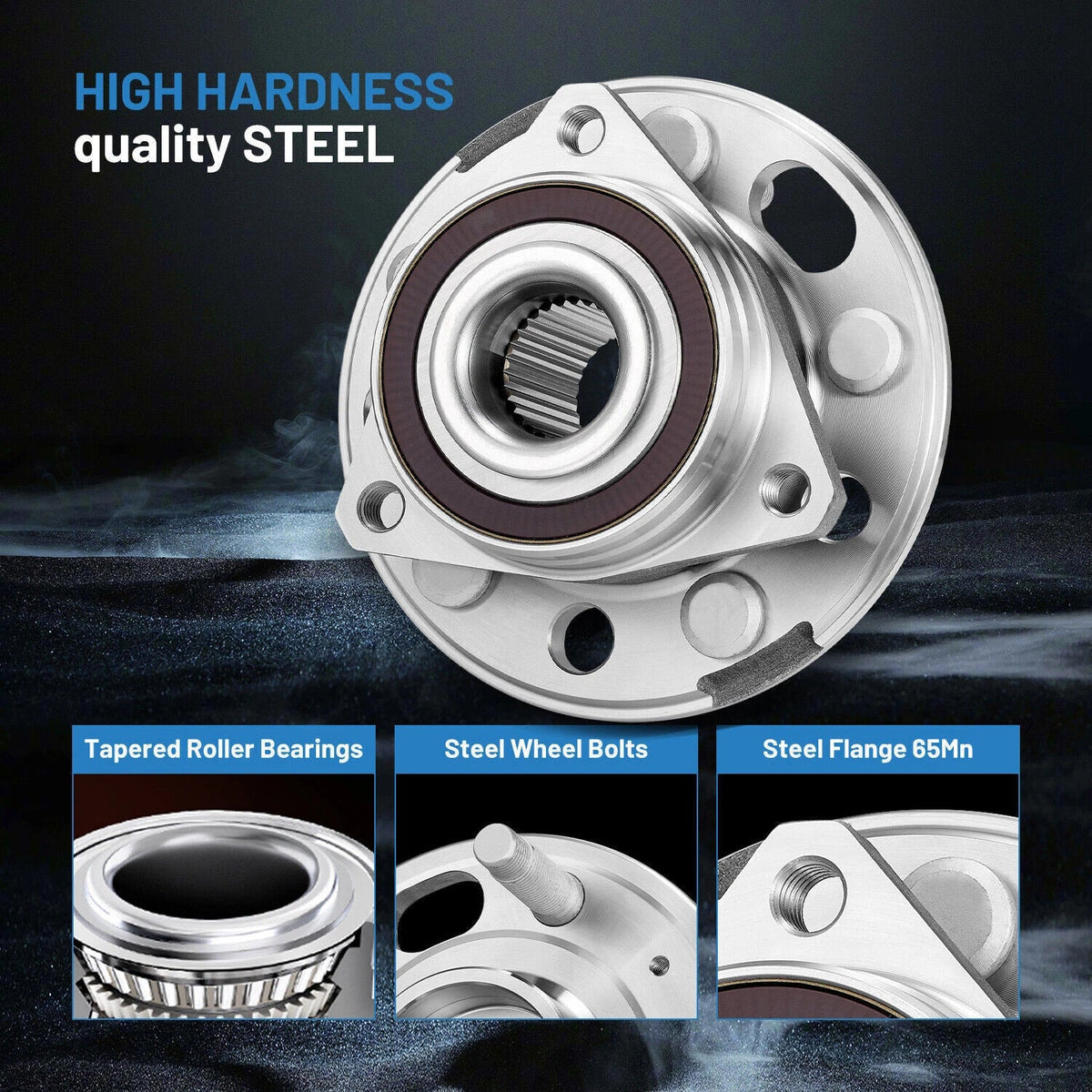 2PCS Front or Rear Wheel Bearing Hub for Chevrolet Equinox Malibu 5 Lug (2012-2017)