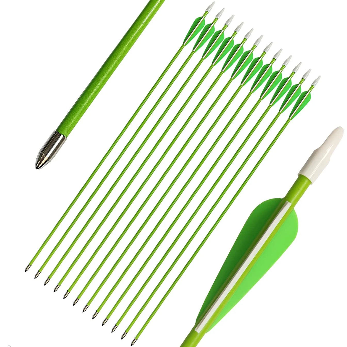 28" Fiberglass Archery Target Practice Arrows for Youth