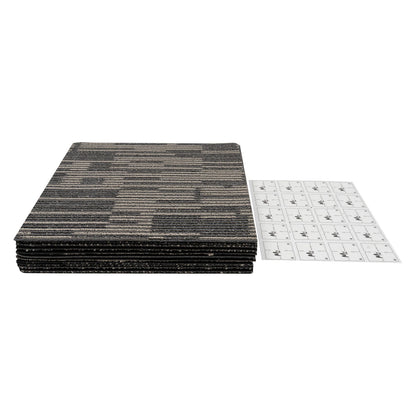 20pcs Square Carpet Tiles 20x20" Washable Floor Mats for Commercial Use