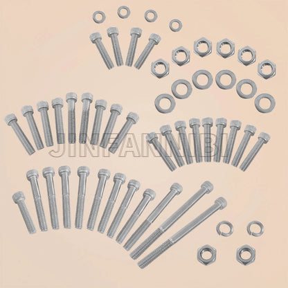 54PC Stainless Steel Bolt Screw Nut Kit for Yamaha Blaster 200 YFS200 (1988–2006)