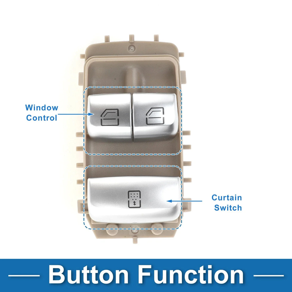 Power Window Switch for Mercedes-Benz S550 (2007–2018) No. 2229050009