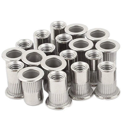20PC 3/8''-16 Stainless Steel Rivet Nuts Nutsert Threaded (Silver)
