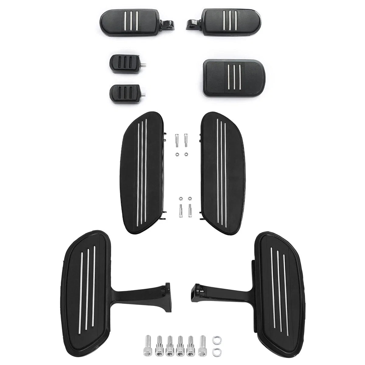 Rider Passenger Footboards Shifter Pegs Brake Pedal for Harley Touring (1993–2025)