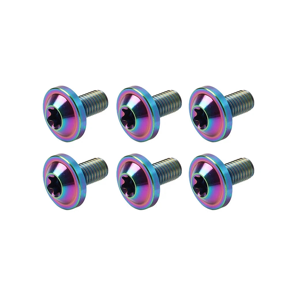 6pcs Alloy Truss Torx Head Screws M6x10mm for Bike Motorcycle