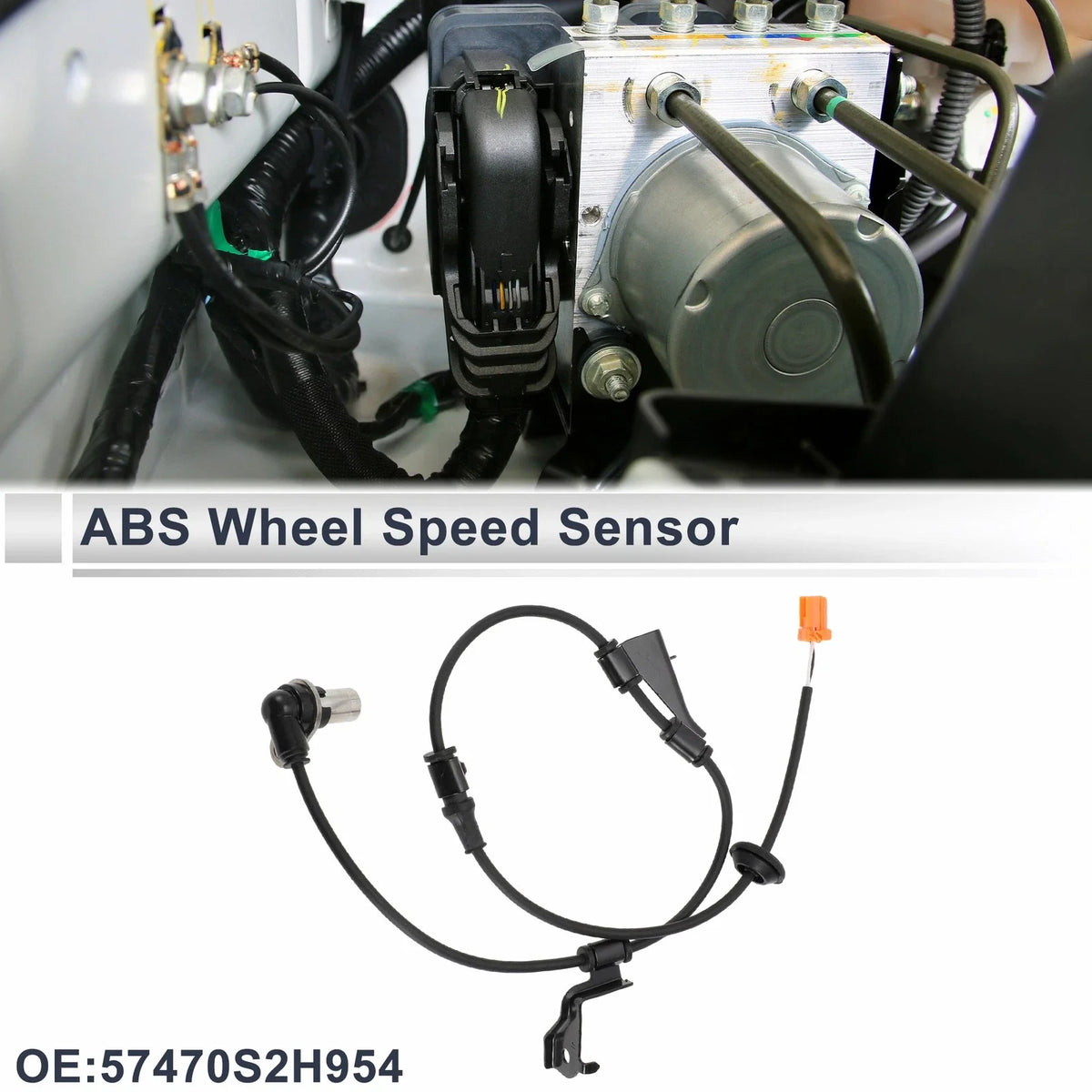 ABS Wheel Speed Sensor No. 57470S2H954 for Honda HR-V (1999–2006) Rear Right