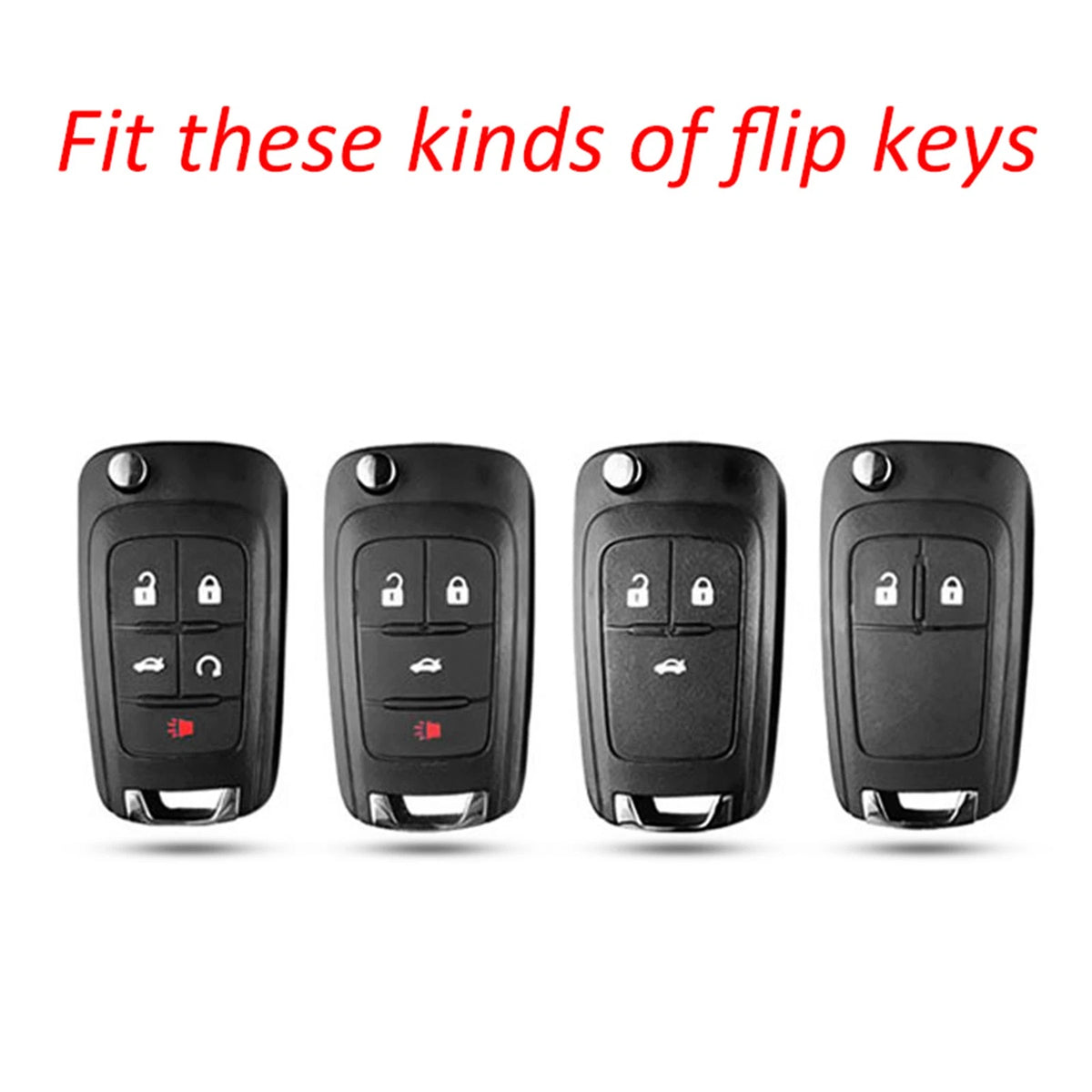 Leather Silicone Car Key Case Cover for Chevrolet