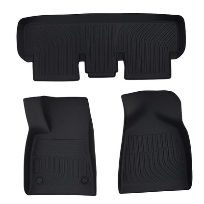 Set of 4 TPE Black Waterproof Floor Mats for Tesla Model 3 (2024–2025)