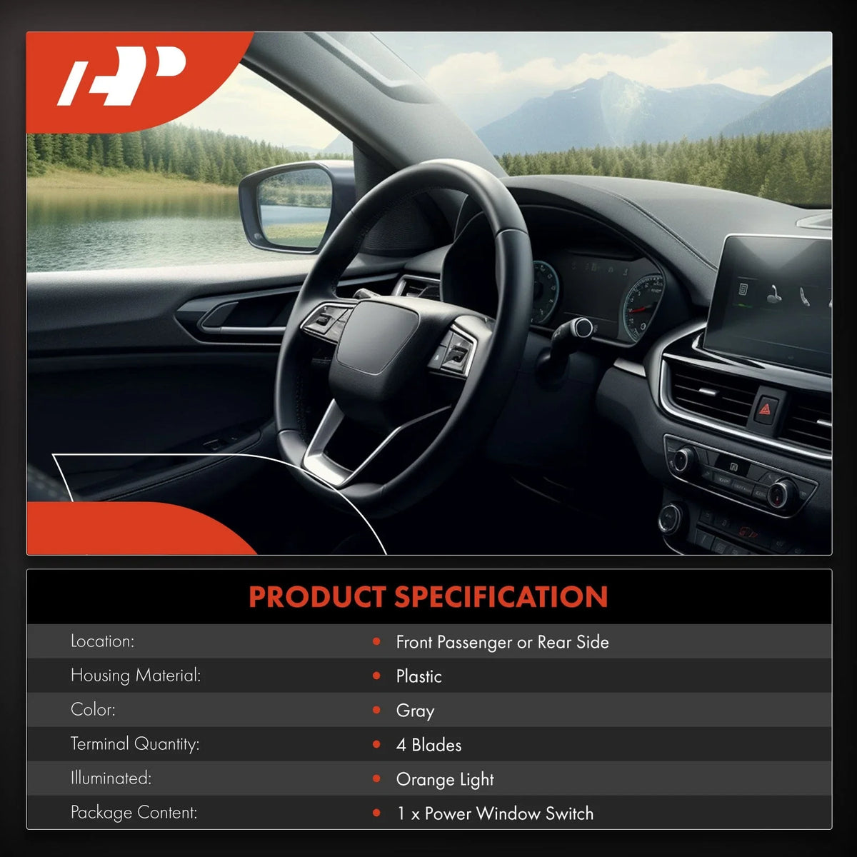 Power Window Switch for Mercedes-Benz C300 C350e (2015–2019)