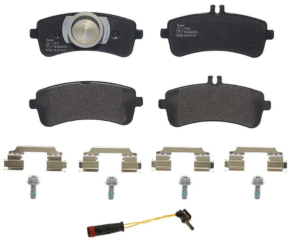 Brembo Rear Low-Met Brake Pads & Sensor Kit for MB X290 W205 C205 C217 A217 W222