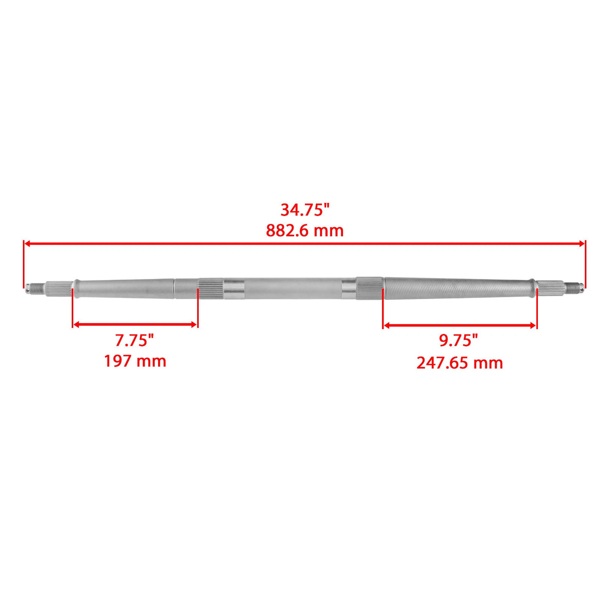 Rear Axle Shaft for Polaris Trail Blazer 250 (2005–2006) RX105A1004