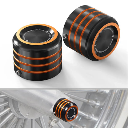 Front Wheel Axle Nut Cover Caps for Harley Sportster 883 (2004–2023)
