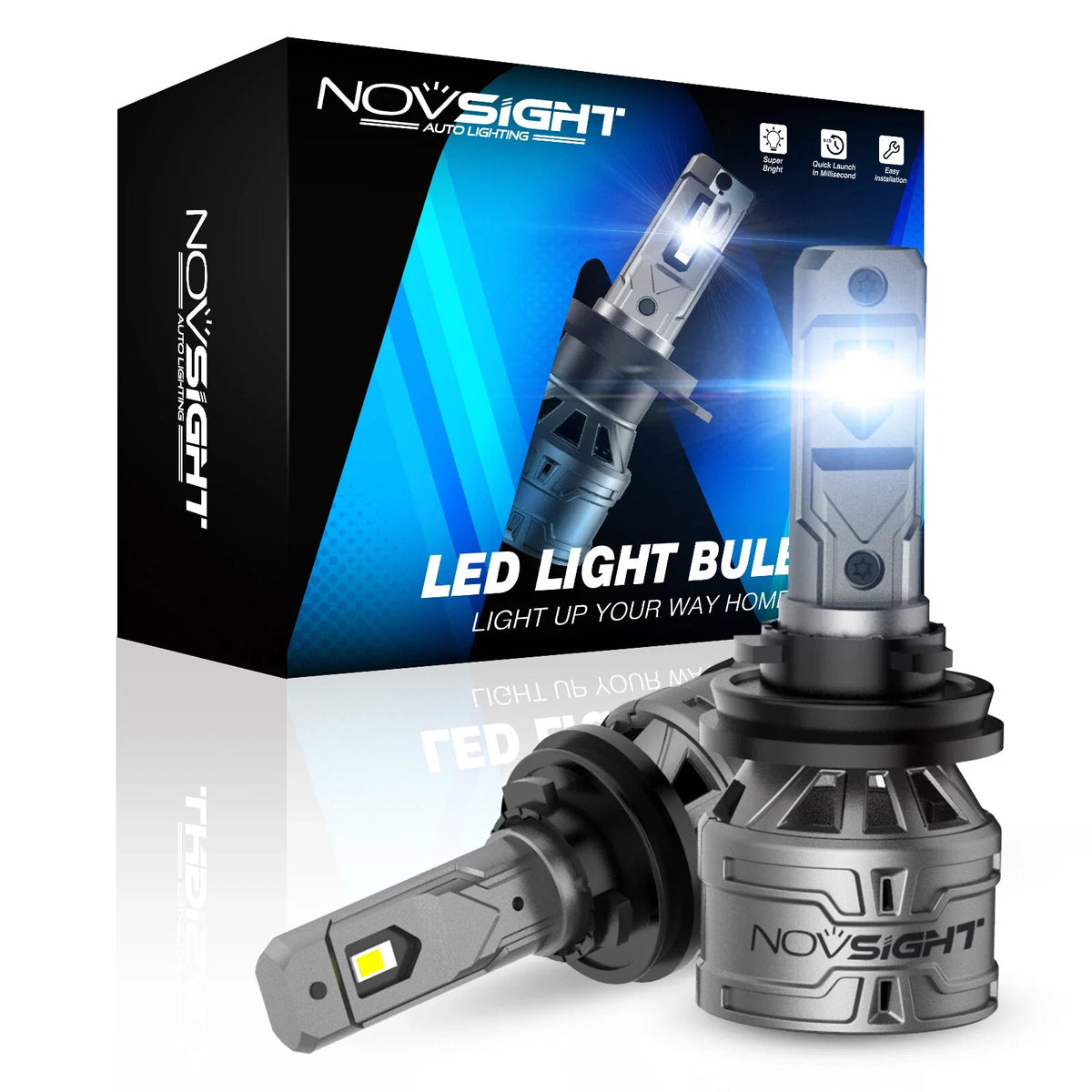 2X 9012 COB LED Headlight Bulbs Kit for Ford Edge (2011–2014) 6000K