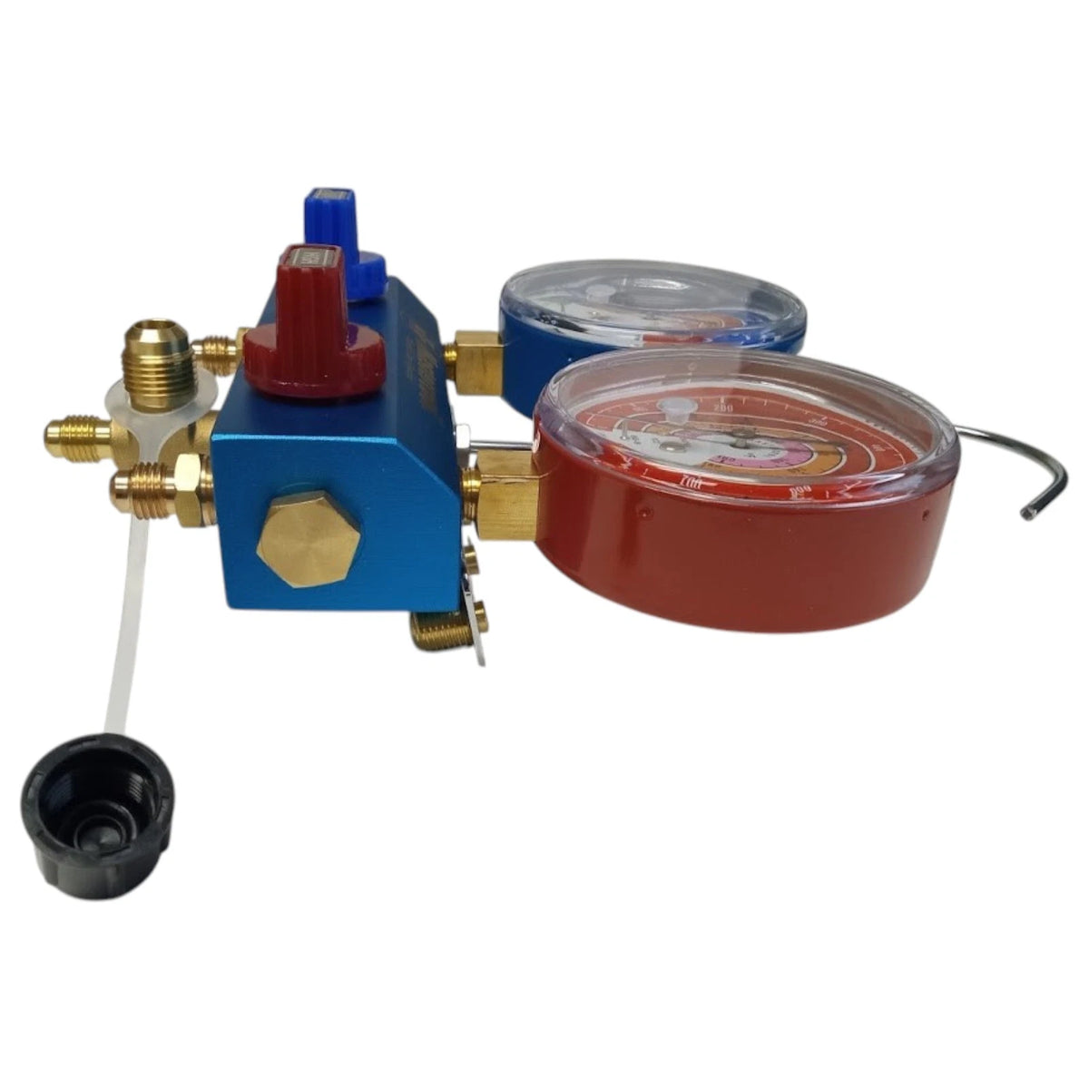 Set of 2 Mastercool 51261 2-Way Aluminum Manifold Gauge with Vacuum Valve