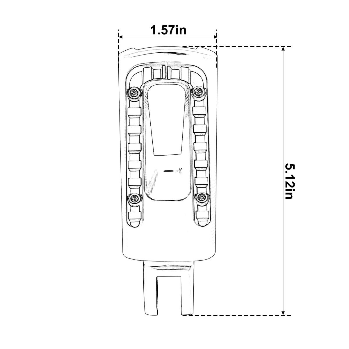 Front Driver Foot Pegs for Harley Softail Breakout Fat Bob (2018–2025)