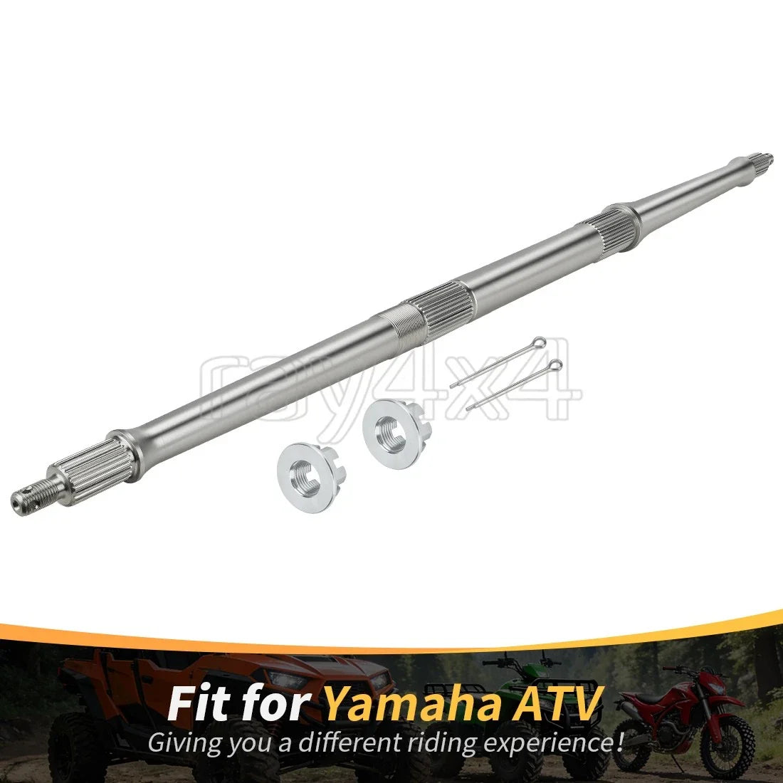 Rear Axle Shaft Kit w/Nuts for Yamaha Banshee 350 (1987–2006)