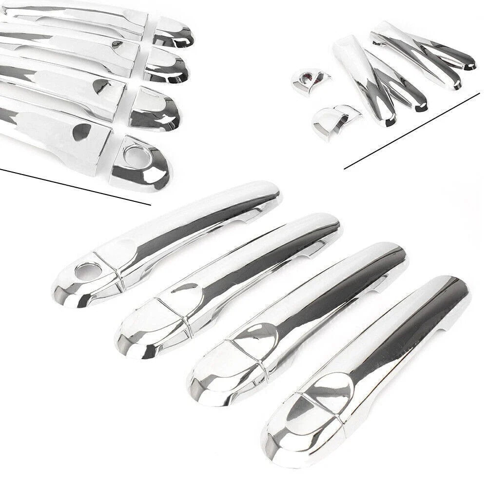 Chrome Door Handle Cover Trim for Nissan Sunny Versa (2014–2016)