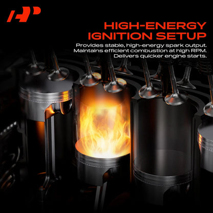 1x Ignition Coil & 6x Iridium Spark Plugs for Jeep Cherokee (56041476AA, UF-296)