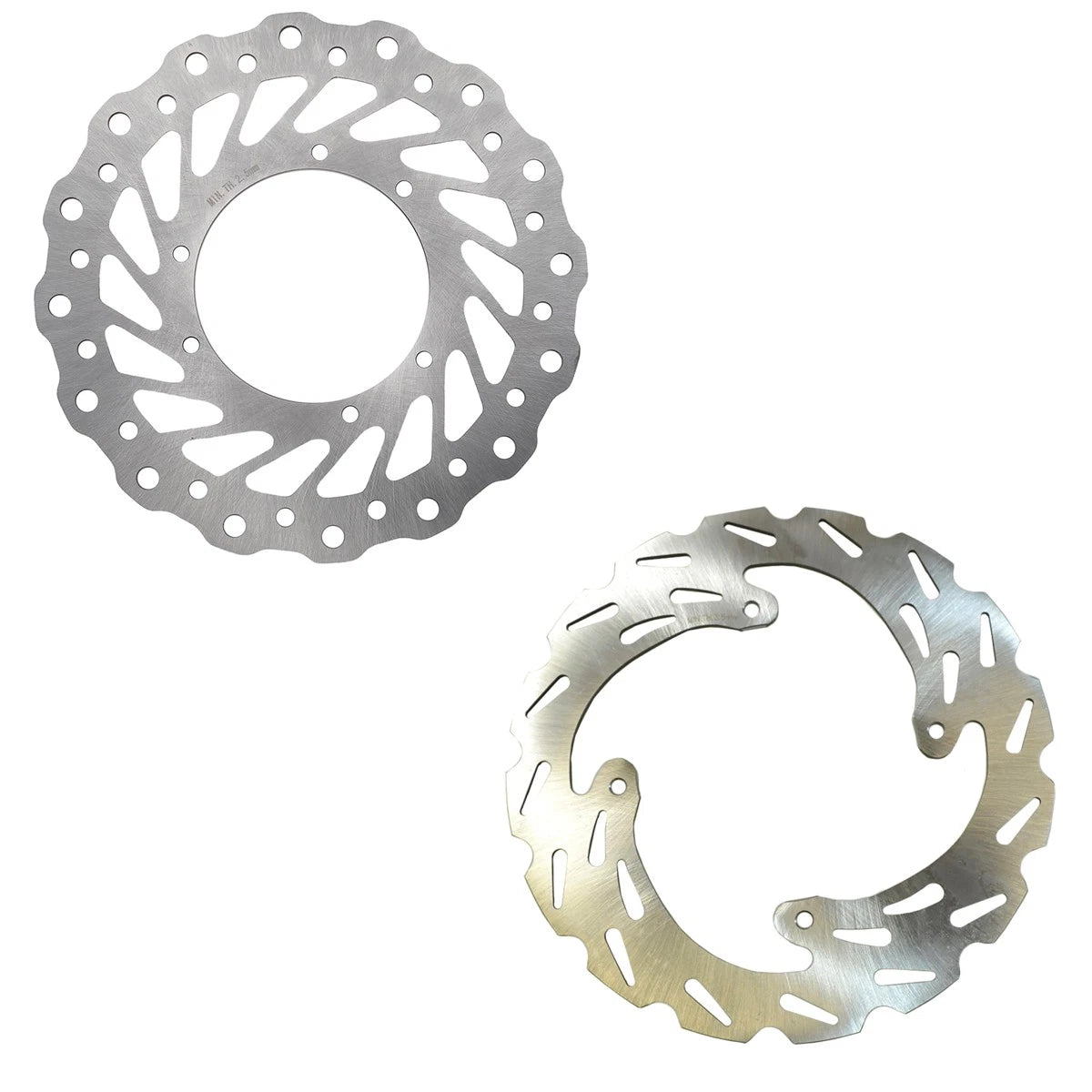 Set of 2 Front & Rear Disc Brake Rotors for Honda CRF250R CRF450R (2002–2014) FS-2054 FS-2055a