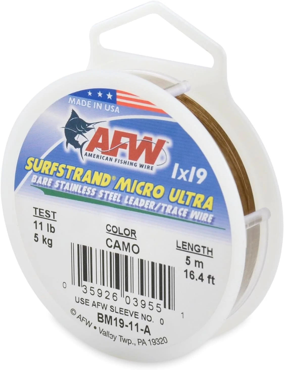 1x19 Stainless Steel Leader Wire for Surfstrand (5m, 11lb)