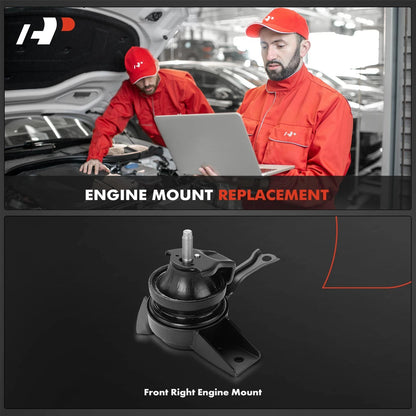 Front Right Engine Mount for Kia Spectra, Spectra5 (2004–2009) - 218102F560, A7144