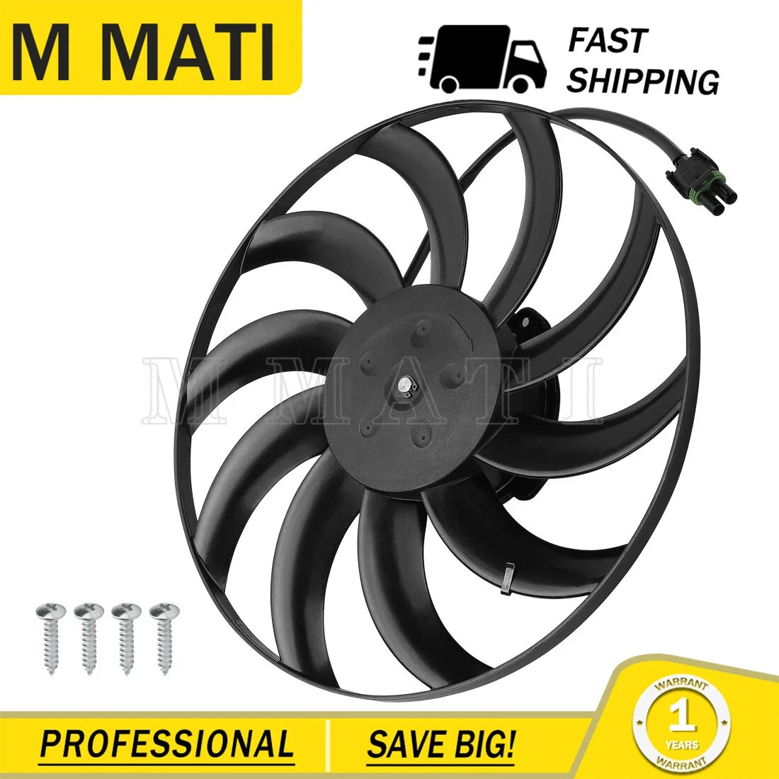 Radiator Cooling Fan Motor for Polaris RZR 900 / RZR 4 900 (2015–2024)