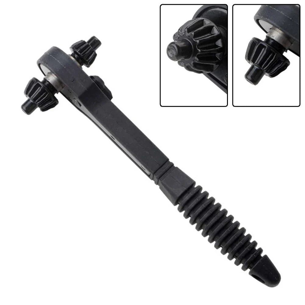 Key Wrench Ratchet Spanner for Automotive Use (Non-slip, Rubber, 45# Iron)